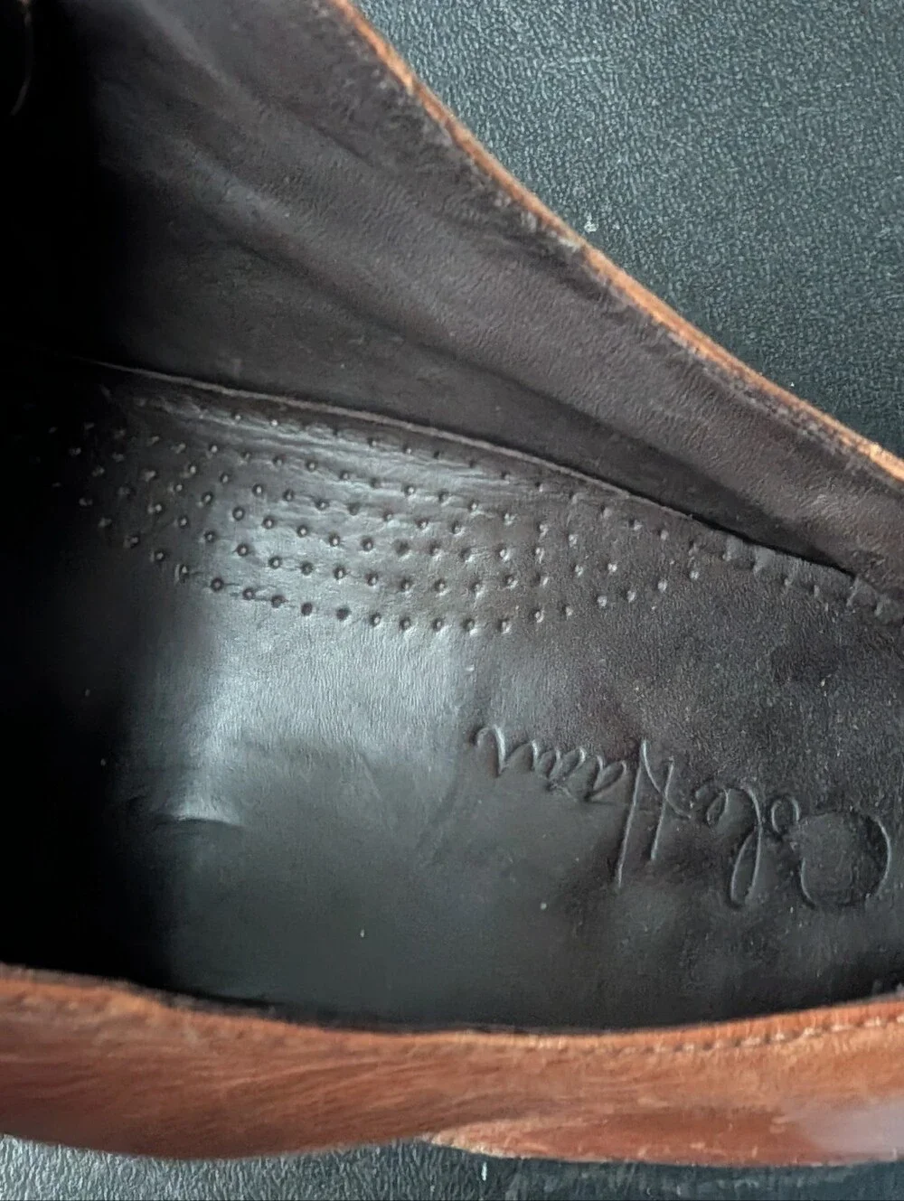 Cole Haan Men's Cognac Brown Leather Oxfords